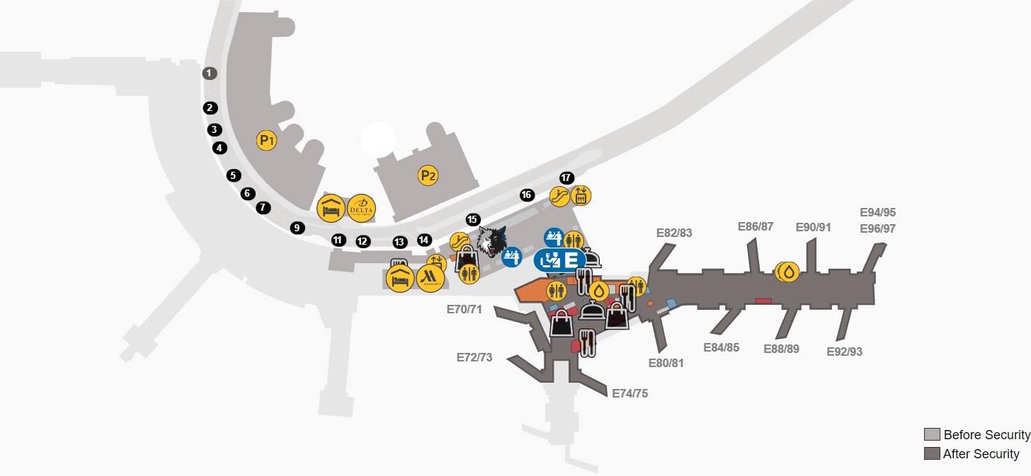 Airport Meeting Place Map